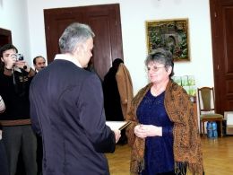 Zán Fábián Sándor püspök és Kovácsné Marton Erzsébet